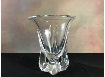 Signed Crystal Vase