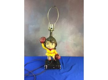 Vintage Cheerleader Lamp