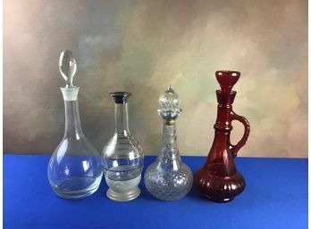 Vintage Decanter Lot Of 4