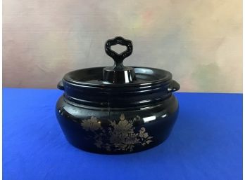 Covered Black Casserole Dish