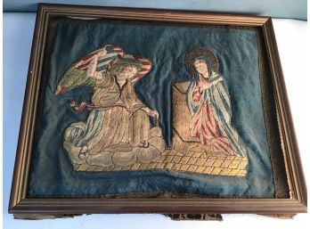 Very Early Ladies Fabric Art