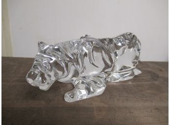 Crystal Baccarat Tiger - Signed