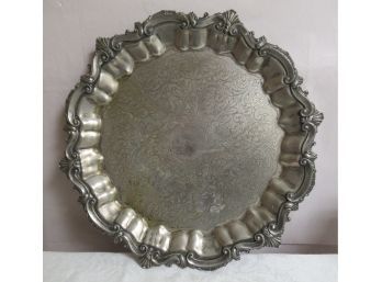 Silverplate Footed Serving Tray