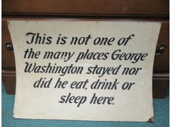 George Washington Sign