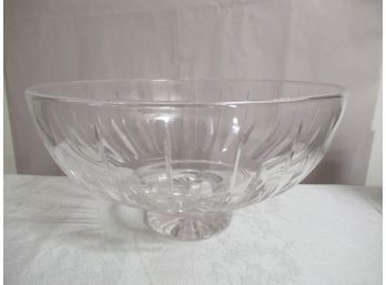 Large Crystal Footed Bowl