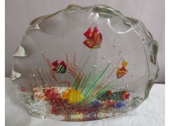 Murano Glass Fish Aquarium