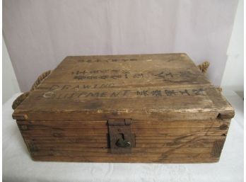 Antique Wood Crate / Ammo Box