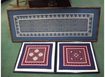 Framed Quilt Squares - Set Of 3