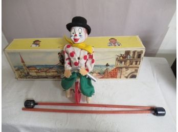 Vintage Tight Rope Walker Toy With Original Box