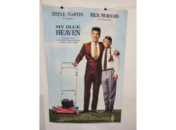 1990 Warner Brothers 'My Blue Heaven' Starring Steve Martin & Rick Moranis Movie Poster