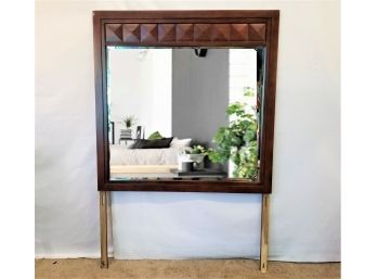 Traditional Mahogany Wood Dresser Mirror Frame