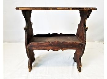 Antique Two Tiered Console Table