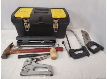 Tool Box And Assortment Of Hand Tools - Pittsburgh Pro Click Type Torque Wrench And More