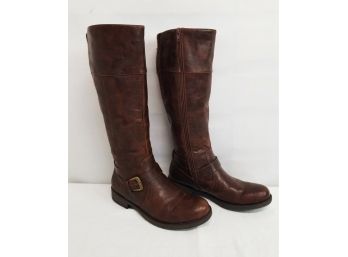 Women's Bare Traps Cessa Wide Calf Brown Boots - Size 9M