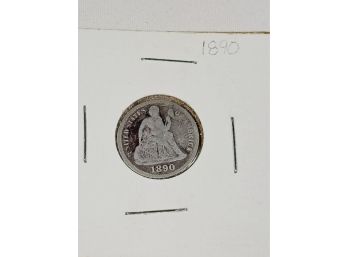 1890 Seated Silver Dime (131 Years Old)