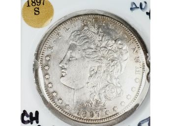 1897 S Morgan Dollar Almost Uncirculated