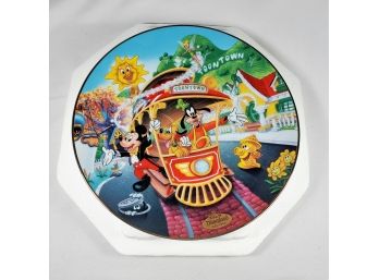 Disney 40th Anniversary 'Mickey's Toontown' Plate With Cert.