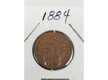 1884 Indian Head Cent (Good Date)