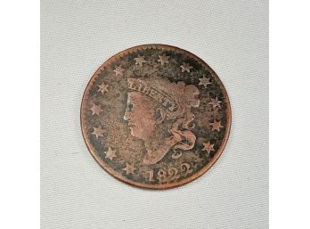 1822 Large Cent 200 Years Old