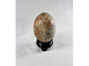 Marble Solid Stone Egg With Stand