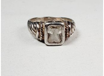 Classic Sterling Silver Stone Ring