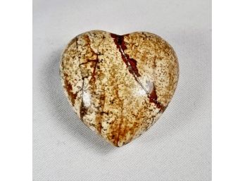 Tan Marble  Polished Stone Heart