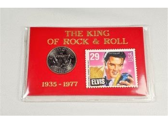 Elvis Stamp And Coin Set