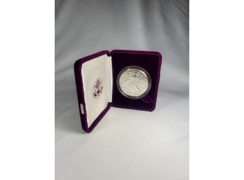 2018 1 Oz .999 Silver Eagle Dollar In Purple Mint  Case