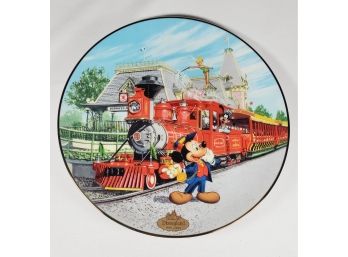 40th Anniversary  'Disneyland Railroad' Plate Bradford Exchange Limited Edition