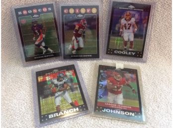 Lot Of 5 Topps NFL Football XFractor Cards