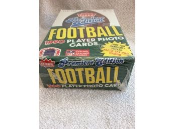 1990 Fleer NFL Football Premier Edition Sealed Box Of Unopened Packs