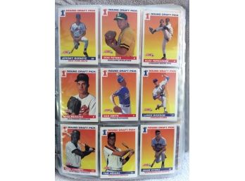 1990s Baseball Cards In Sheets And Binder