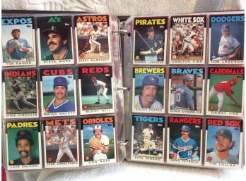 1986 Topps Baseball Complete Set In Binder And Sheets