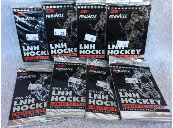 1991-92 Score Pinnacle Hockey Unopened Packs Lot Of 8