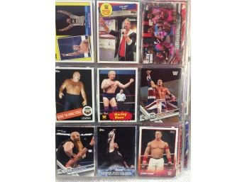 WWF And WWE Trading Cards In Sheets And Binder