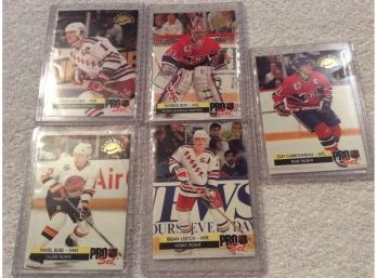 1992 Pro Set NHL Hockey Award Winner 5 Card Lot