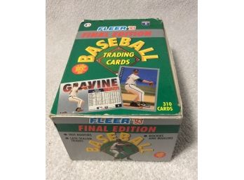 1991 Fleer Baseball Final Edition