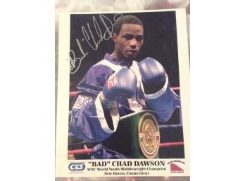 Bad Brad Dawson Boxing Autographed 8x10 Photo