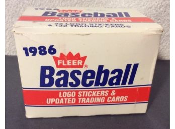 1986 Fleer Baseball Update Set With Stickers