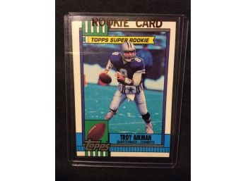 1990 Topps Troy Aikman Rookie Football Card #482