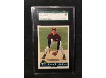 1992 Classic Draft Picks Derek Jeter Rookie Card SGC Graded Mint 9