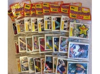 Lot Of 9 Topps Baseball Card Rack Packs From 1988