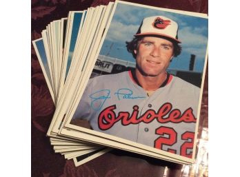 1980 Topps Baseball Superstars 5 X 7 Photo Cards Lot Of 40