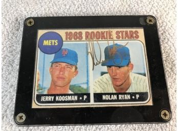 Nolan Ryan Jerry Koosman Rookie Reprint Card Framed