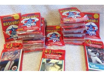 1988 Score Baseball Unopened Pack Lot