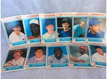 1989 MLB Superstars 12 Card Set - Mattingly - Schmidt - Canseco