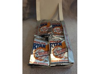 Box Of Nolan Ryan Texas Express OPENED Trading Cards Foil Packs