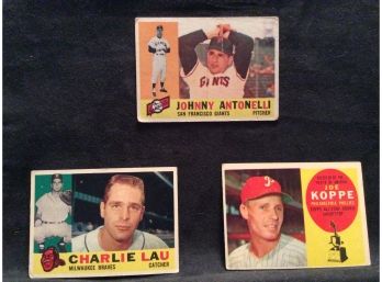 1960 Topps Baseball Card Lot