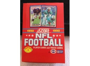 1990 Score Football Series 1 Box Of 36 Unopened Packs