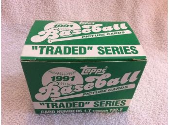 1991 Topps Baseball Traded Series Complete 132 Card Set